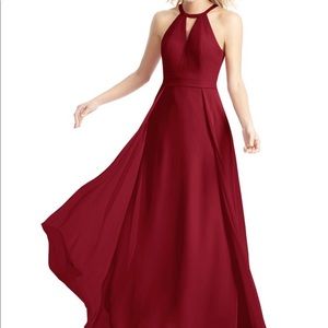 Azazie Dress NWT style Keyla color Burgundy sz 12